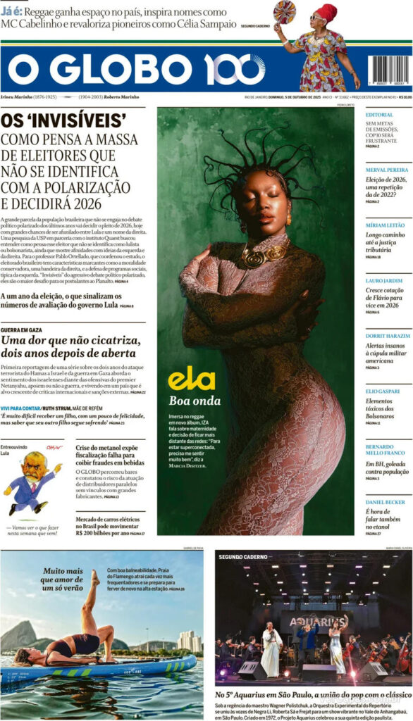 Estudo da More in Common é destaque da edição de 5 de outubro de 2025